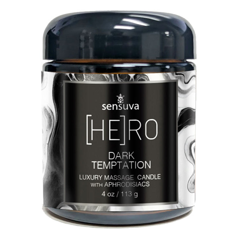 Sensuva Luxury Massage Candle-Hero Dark Temptation 4oz