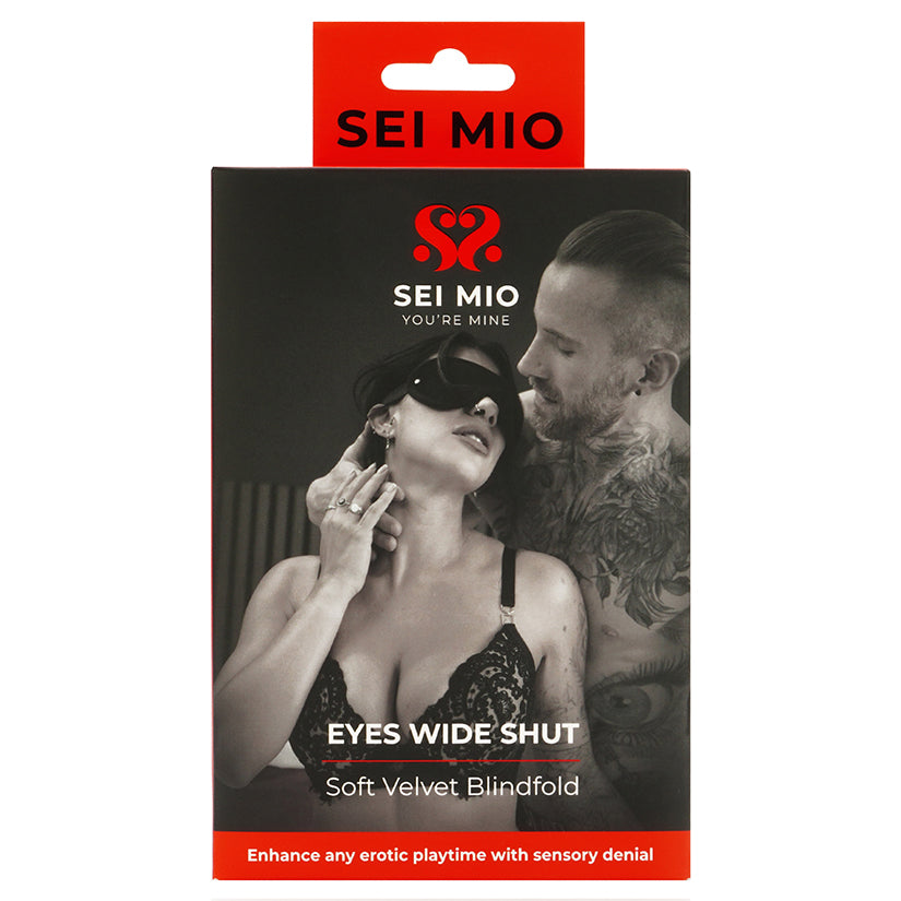 SEI MIO Eyes Wide Shut Soft Velvet Blindfold