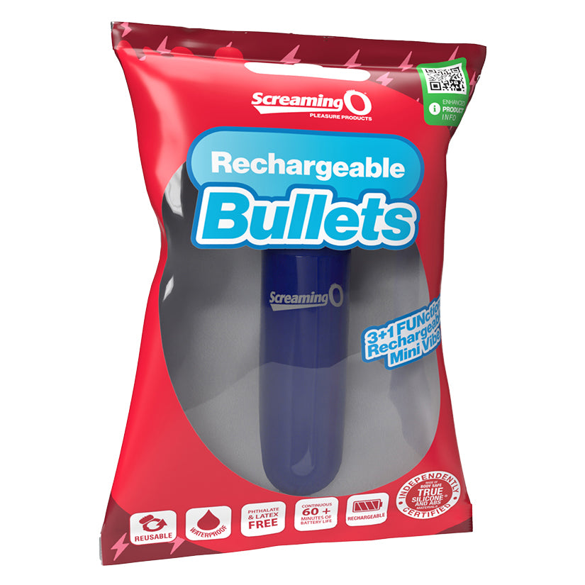 Screaming O Rechargeable Bullet-Blue