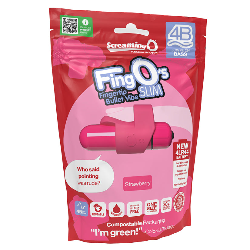 Screaming O 4B Fingo Slim-Strawberry