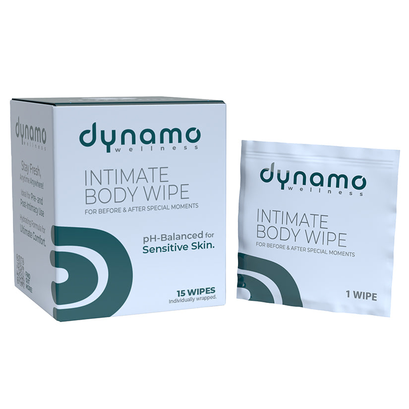 Dynamo Wellness Intimate Body Wipes 15 Pack