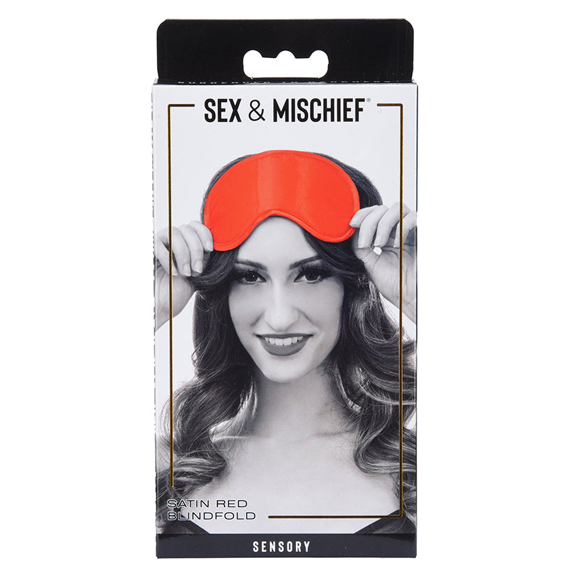 S&M Satin Blindfold-Red