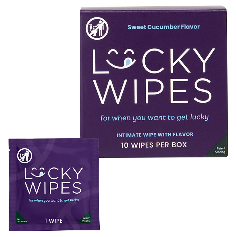 Sweetums Flavored Lucky Wipes For Men-Sweet Cucumber