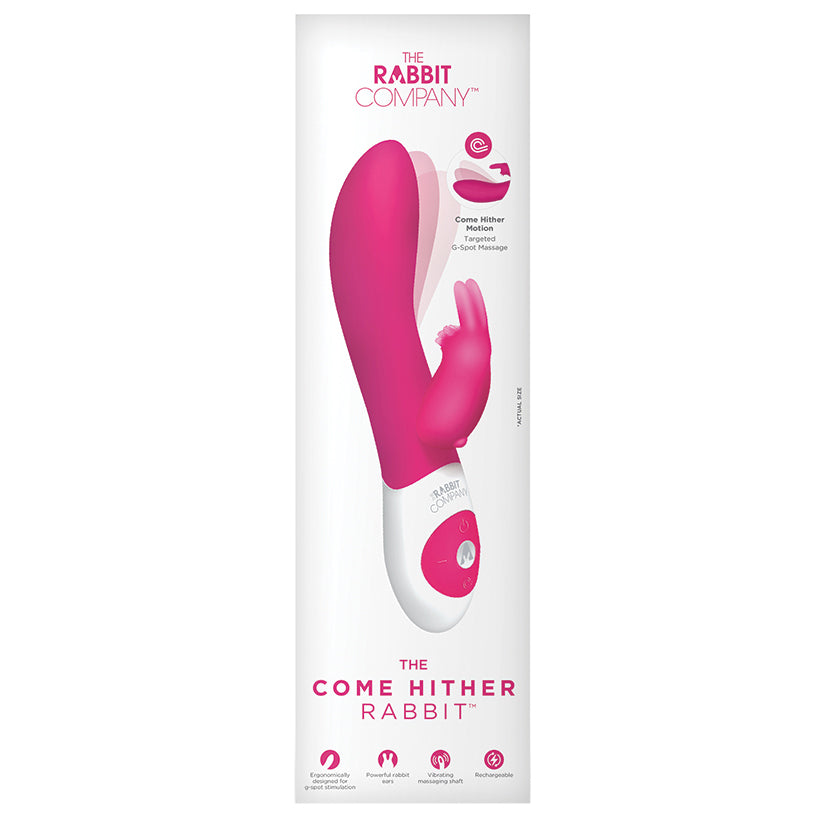 The Come Hither Rabbit Rechargeable-Hot Pink 7.75" [WS $89.95]