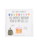 Warm Human The Best Birthday Year of My Life (So Far) Mini Card & Charm