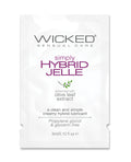 Wicked Sensual Care Simply Hybrid Jelle Lubricant - .1 oz
