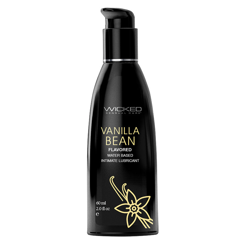 Wicked Sensual Care Aqua Flavored Lube-Vanilla Bean 2oz