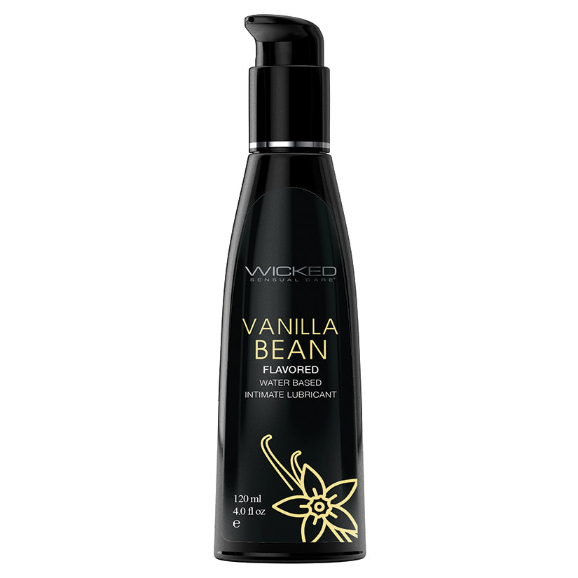 Wicked Sensual Care Aqua Flavored Lube-Vanilla Bean 4oz