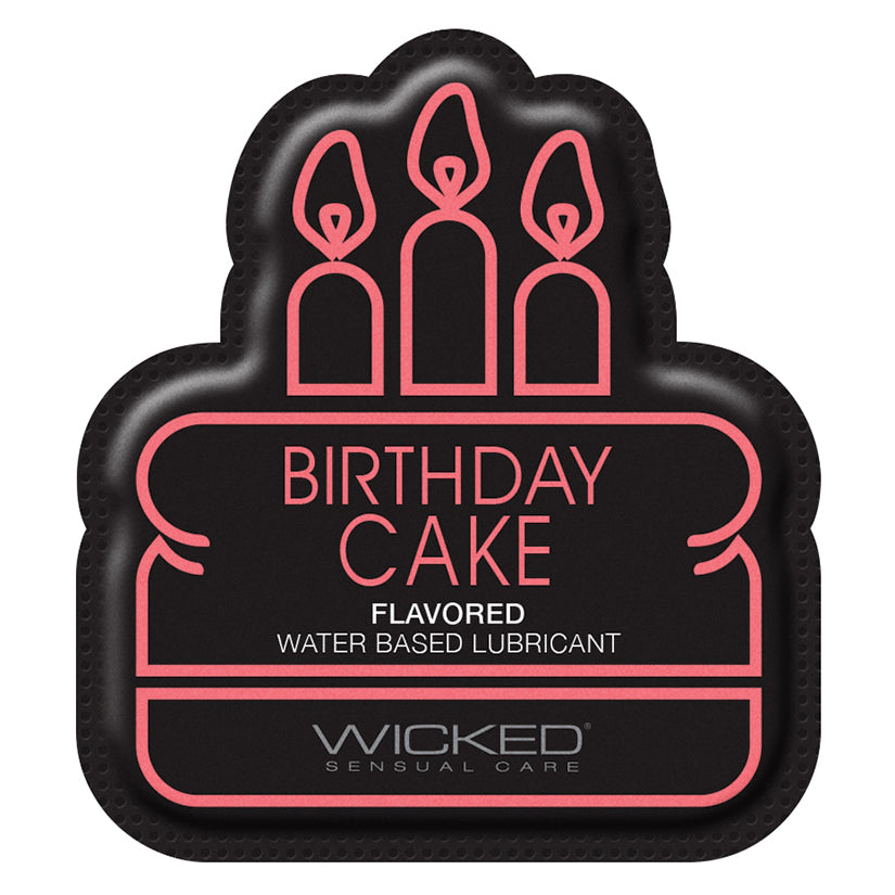 Wicked Sensual Care  Aqua Flavored Birthday Cake Foil Pack 3ML