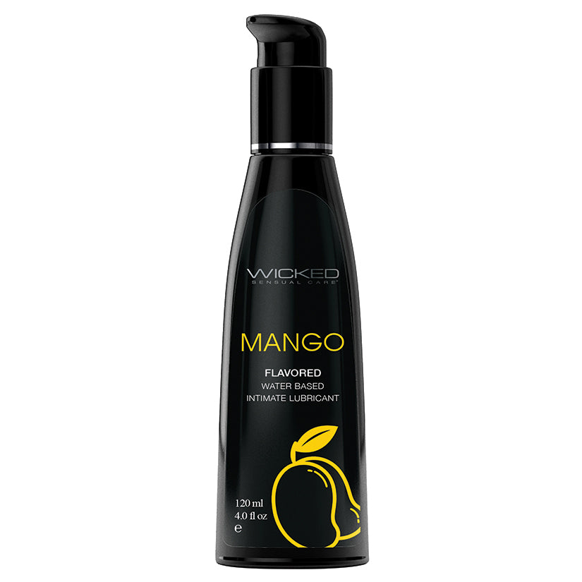 Wicked Sensual Care Aqua Flavored Lube-Mango 4oz