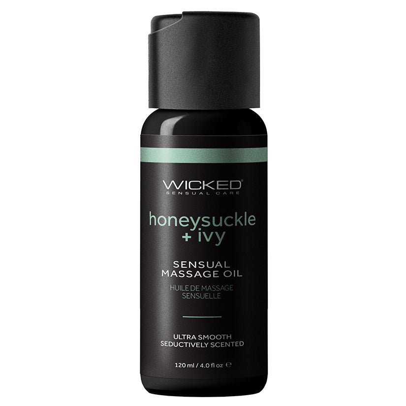 Wicked Sensual Massage Oil-Honeysuckle and Ivy 4oz