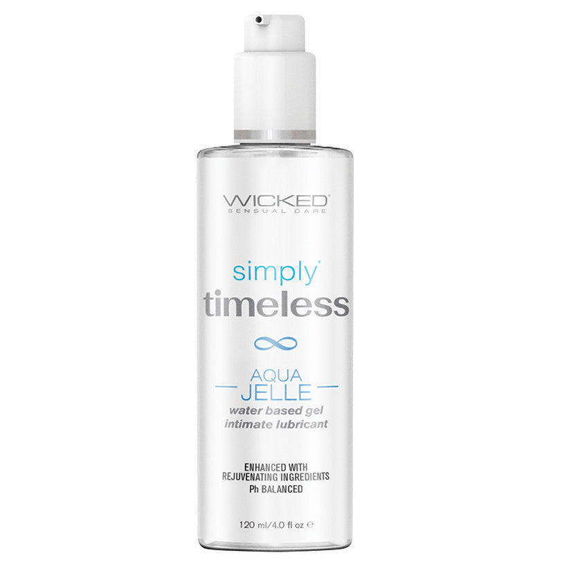 Wicked Sensual Care Simply Timeless Aqua Jelle Water-Based Gel Lubricant 4oz