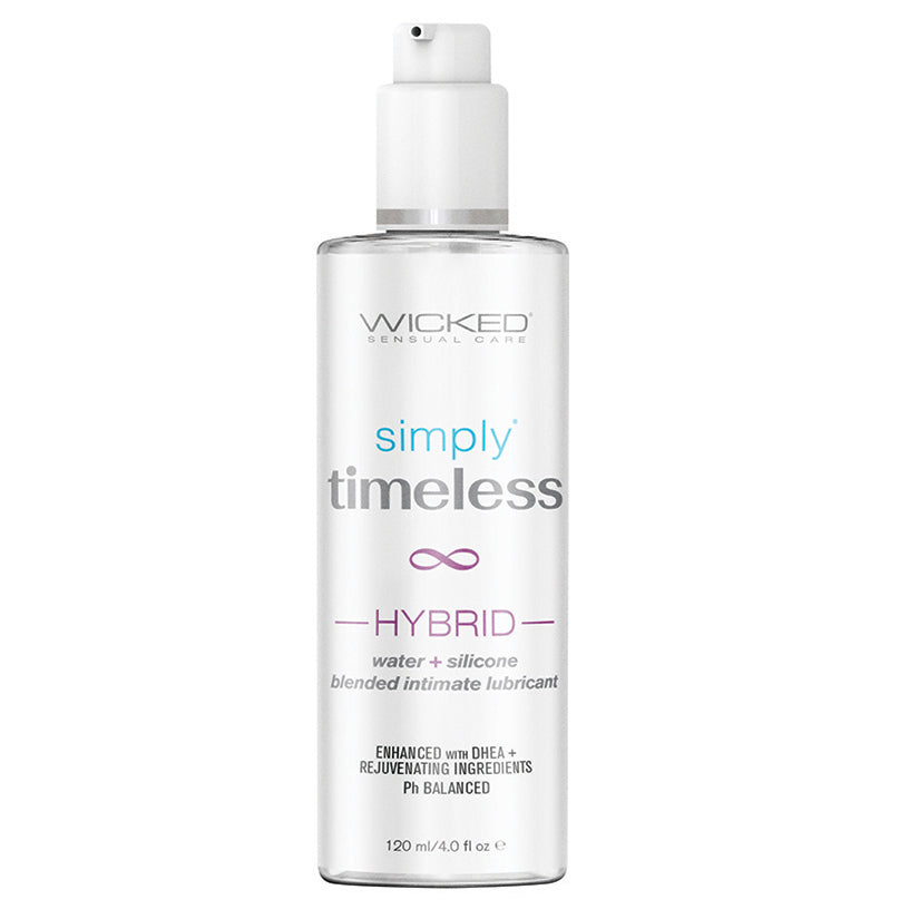 Wicked Sensual Care Simply Timeless Hybrid Water & Silicone Lubricant 4oz