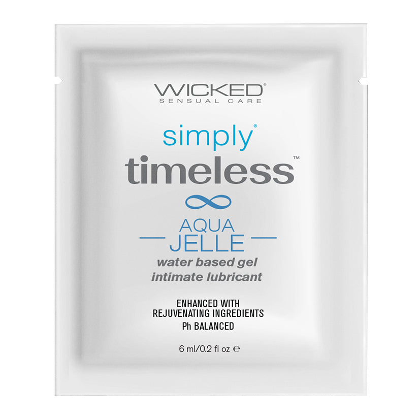 Wicked Sensual Care Simply Timeless Packet Aqua Jelle Foil Pack 6ml