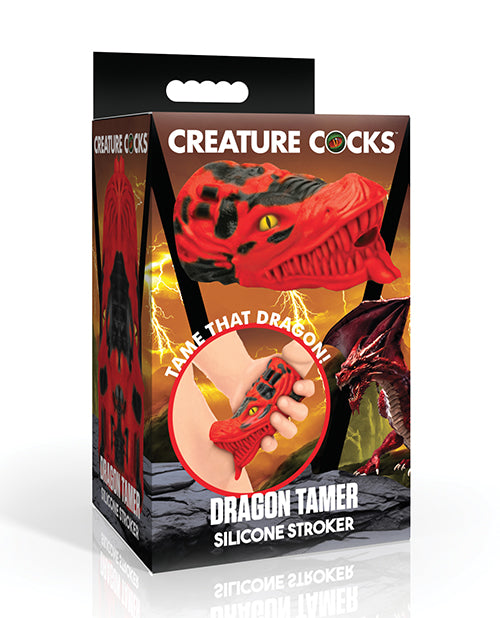 Creature Cocks Dragon Tamer Silicone Stroker - Red