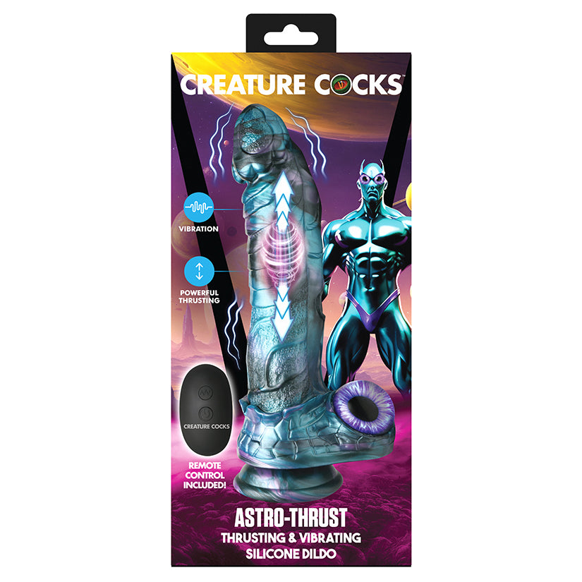 Creature Cocks Astro Thrust Thrusting and Vibrating Silicone Dildo