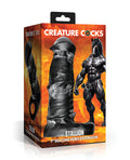 Creature Cocks Stallion 1" Silicone Penis Extension - Black/Silver Large