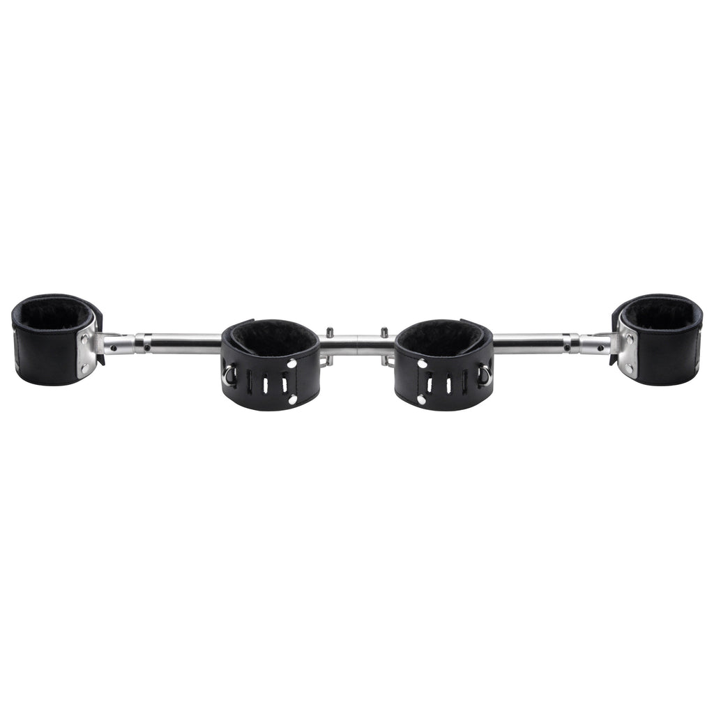 Adjustable Swiveling Spreader Bar with Leather Cuffs