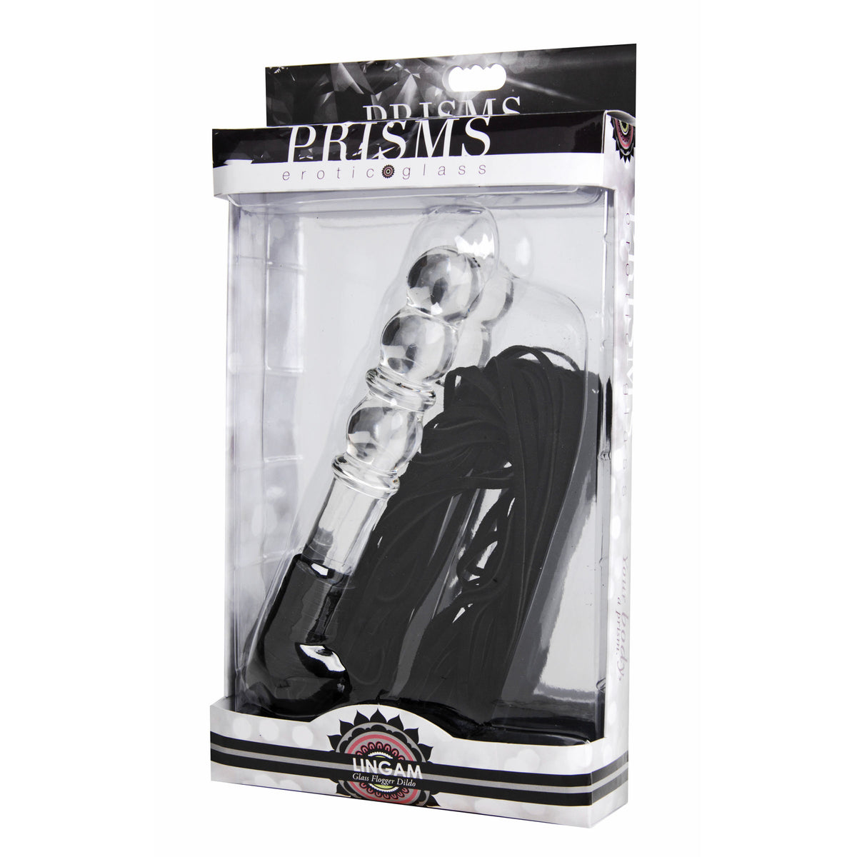 Prisms Lingam Glass Dildo Flogger