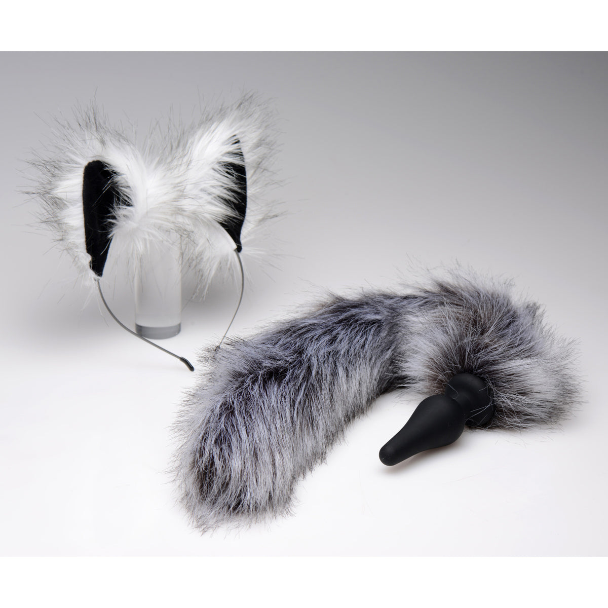 Tailz Wolf Tail and Ears Set-Grey
