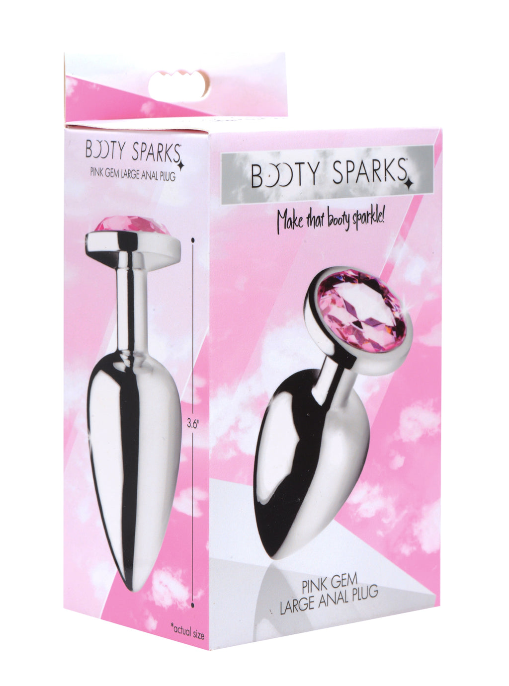 Booty Sparks Pink Gem Anal Plug-Large