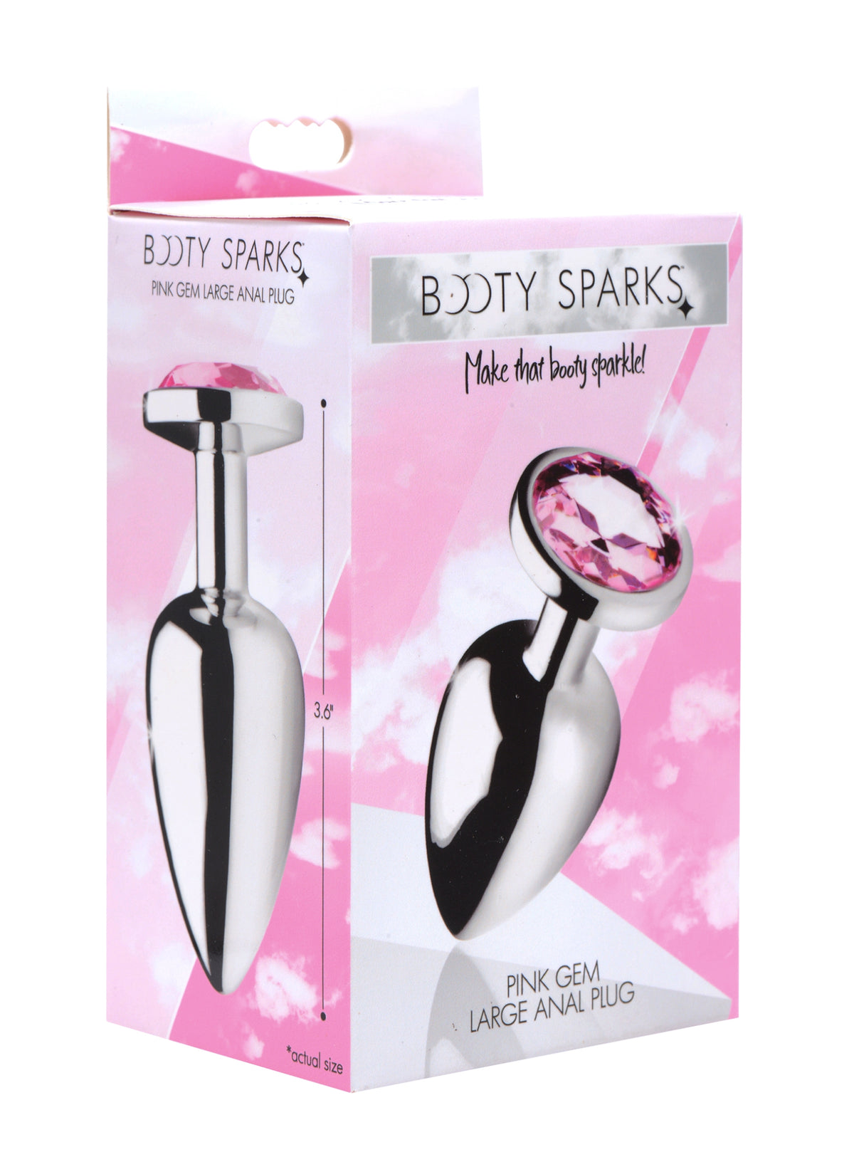 Booty Sparks Pink Gem Anal Plug-Large