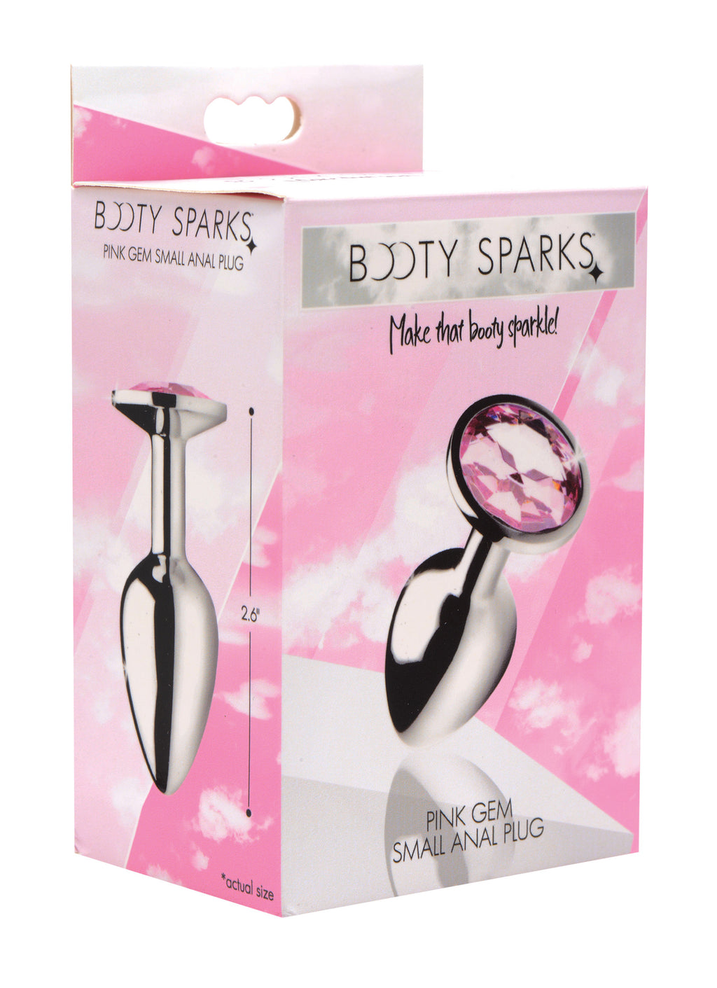 Booty Sparks Pink Gem Anal Plug-Small