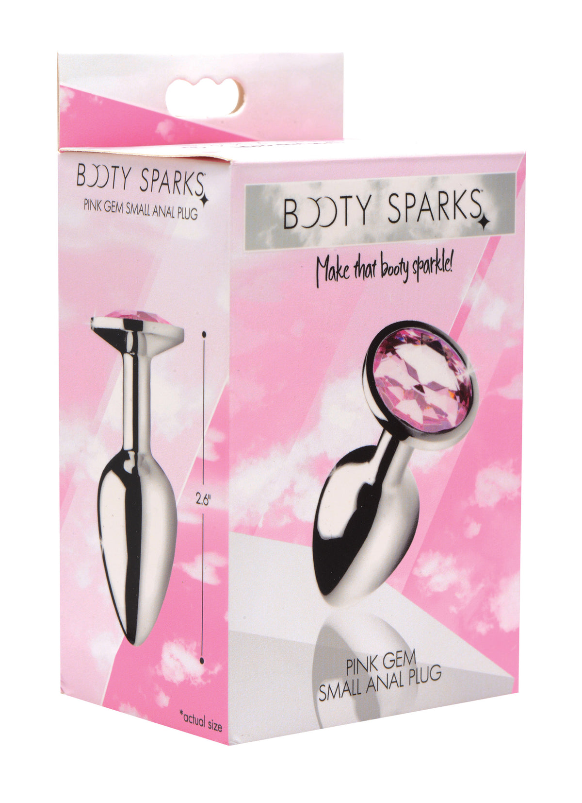 Booty Sparks Pink Gem Anal Plug-Small