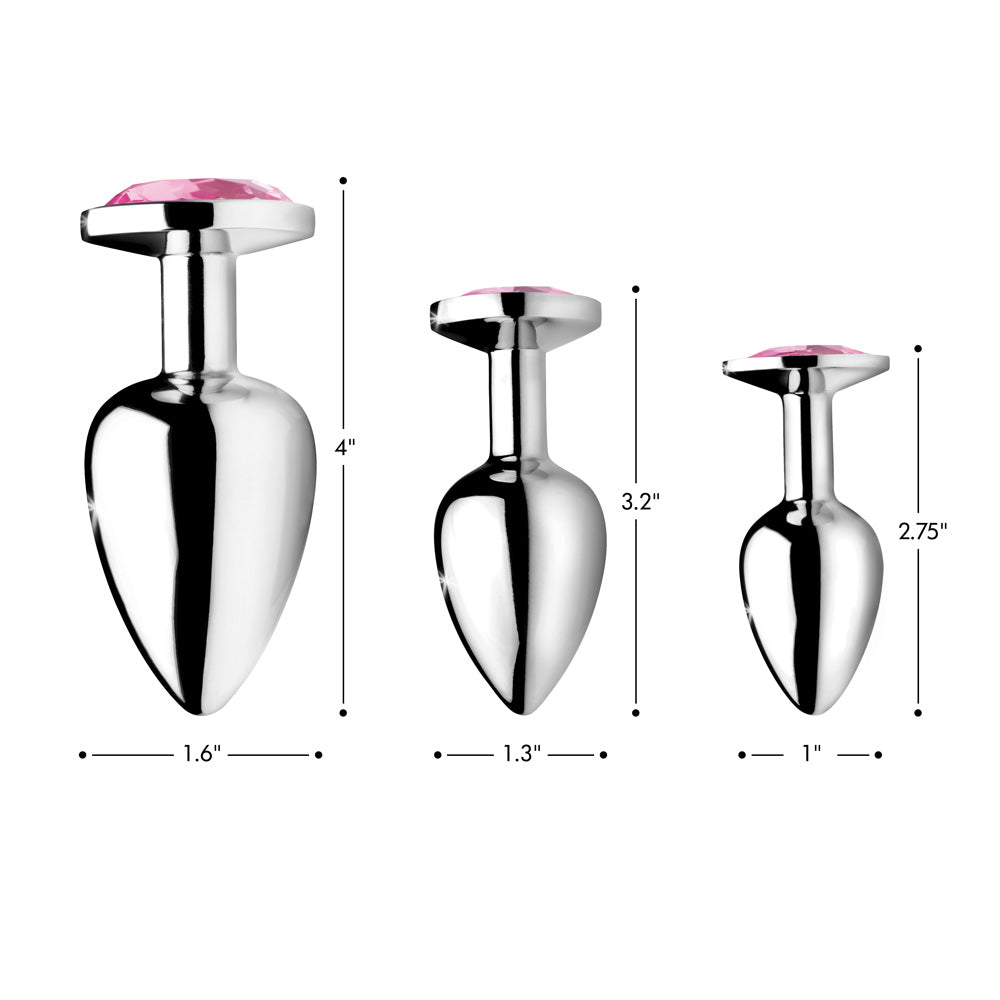 Booty Sparks Pink Gem Anal Plug-Large