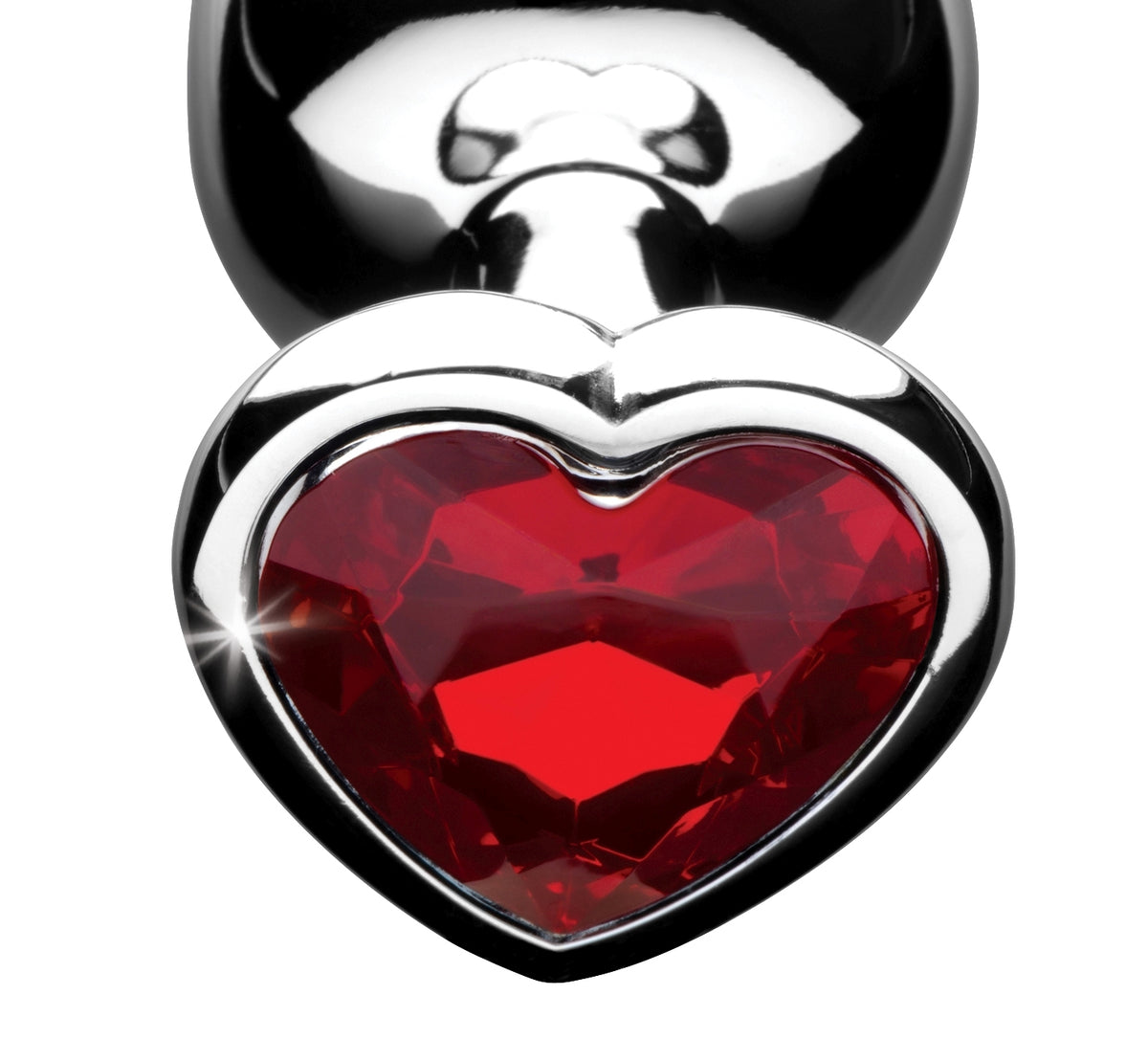 Booty Sparks Red Heart Gem Anal Plug-Medium