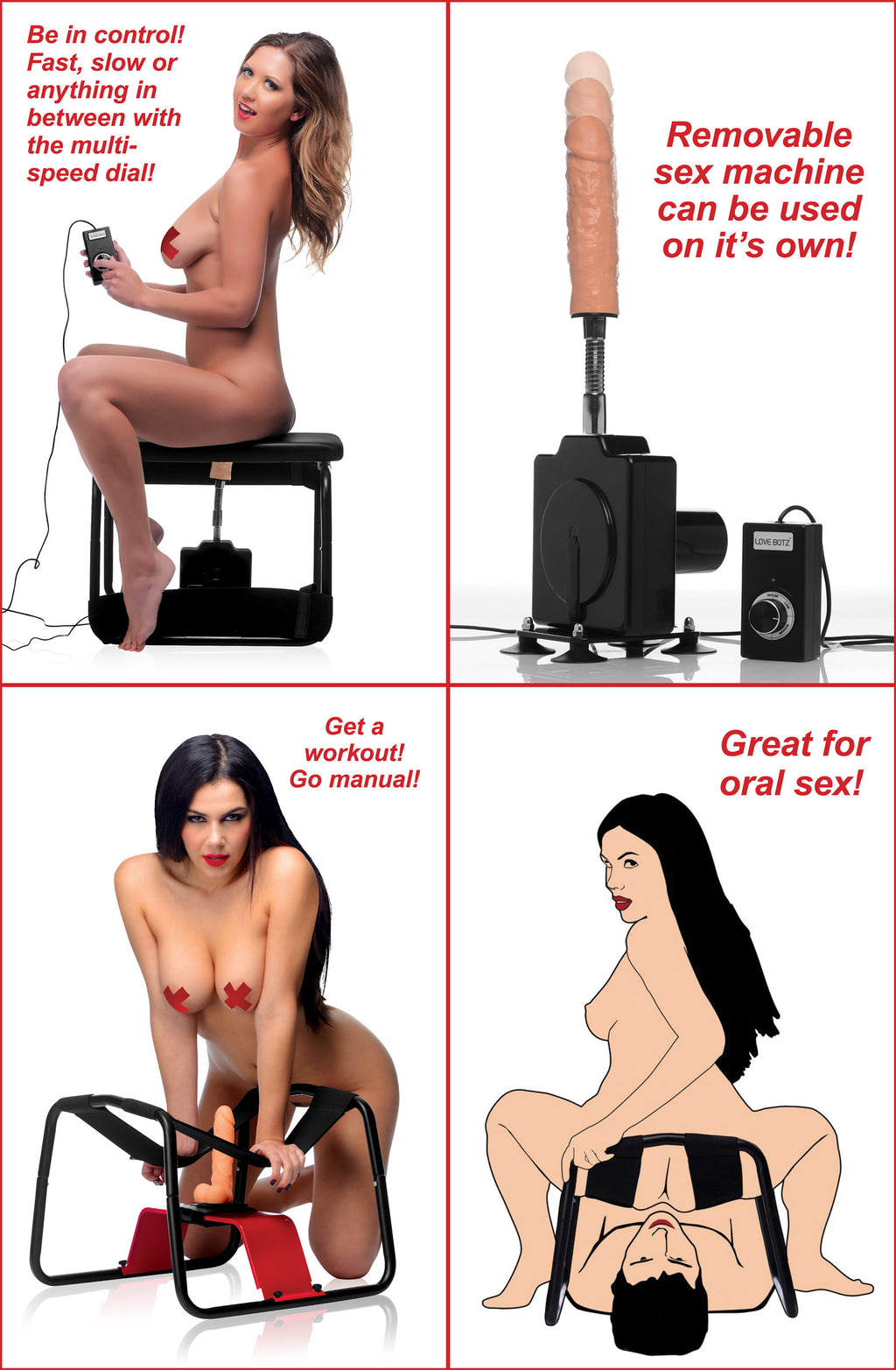 4-in-1 Bangin Bench with Sex Machine