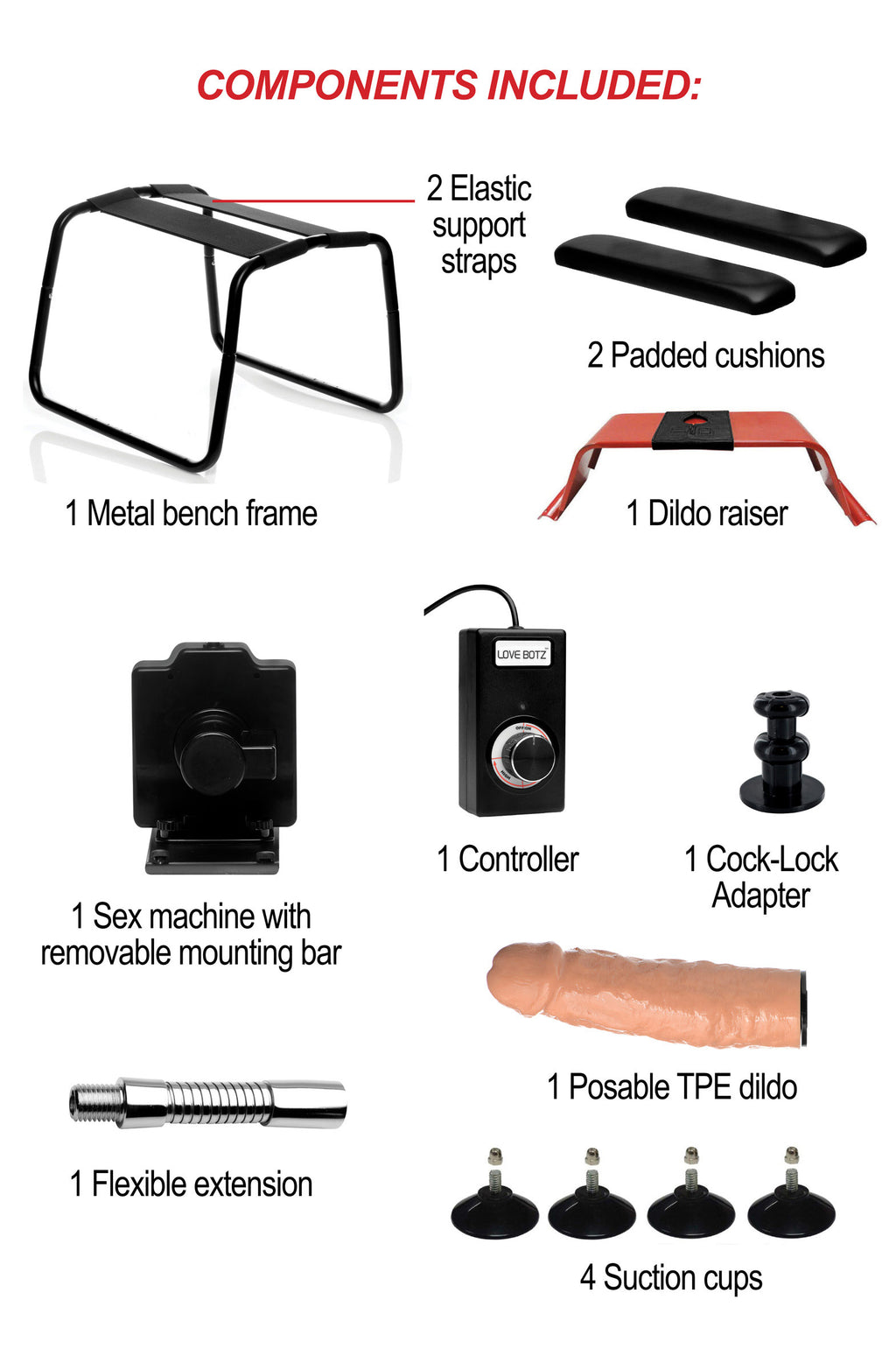 4-in-1 Bangin Bench with Sex Machine