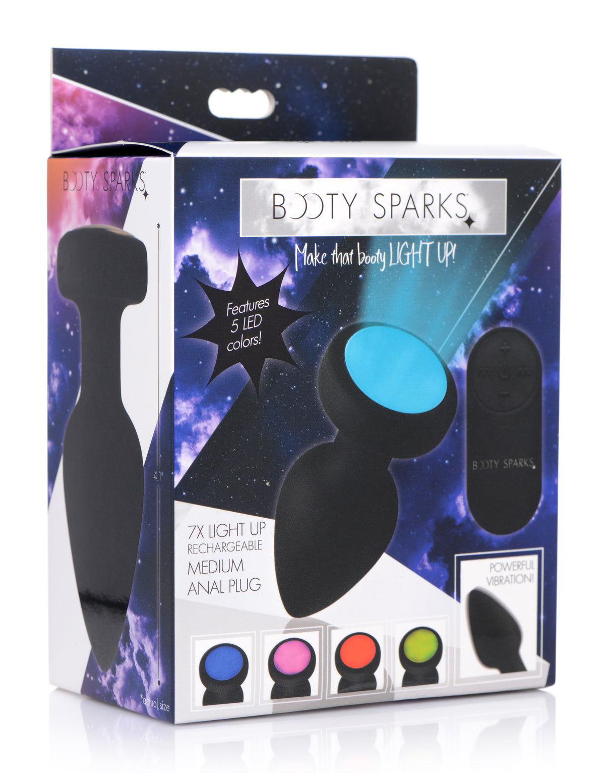 Booty Sparks 7X Light Up Rechargeable Anal Plug-Medium