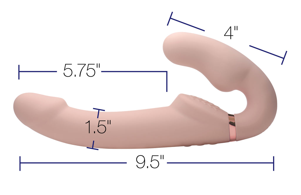 Strap U Inflatable Vibrating Silicone Ergo Fit Strapless Strap-On