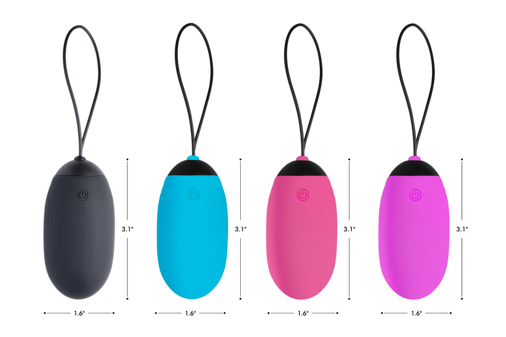 XL Silicone Vibrating Egg - Purple