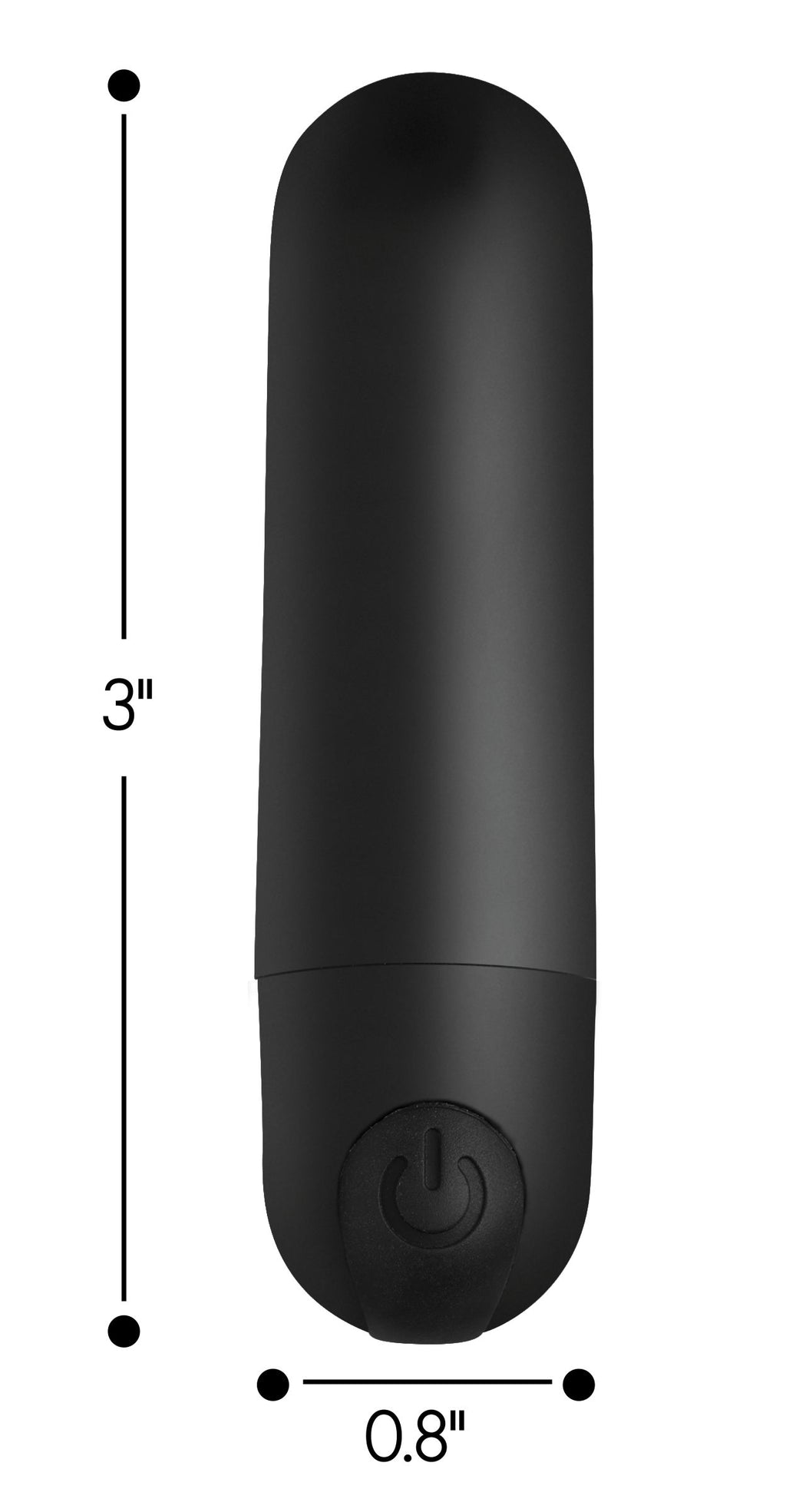 Bang Vibrating Bullet with Remote Control-Black