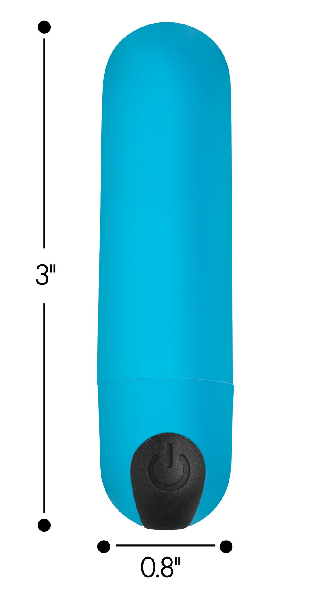 Bang Vibrating Bullet with Remote Control-Blue