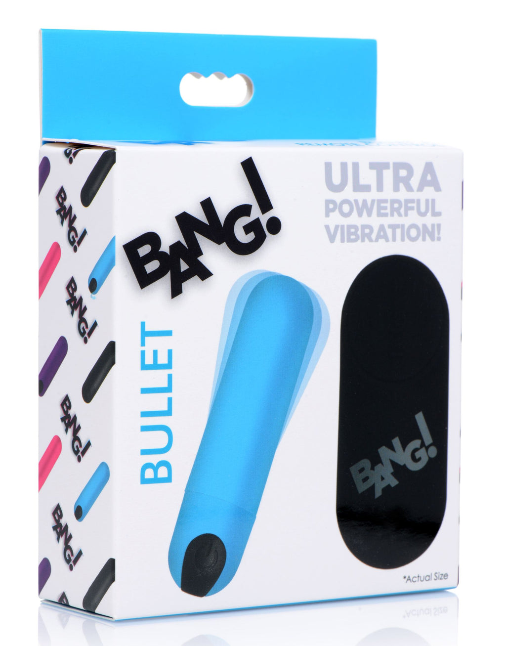 Bang Vibrating Bullet with Remote Control-Blue