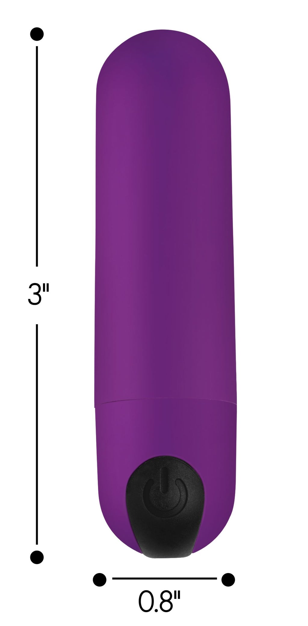 Bang Vibrating Bullet with Remote Control-Purple