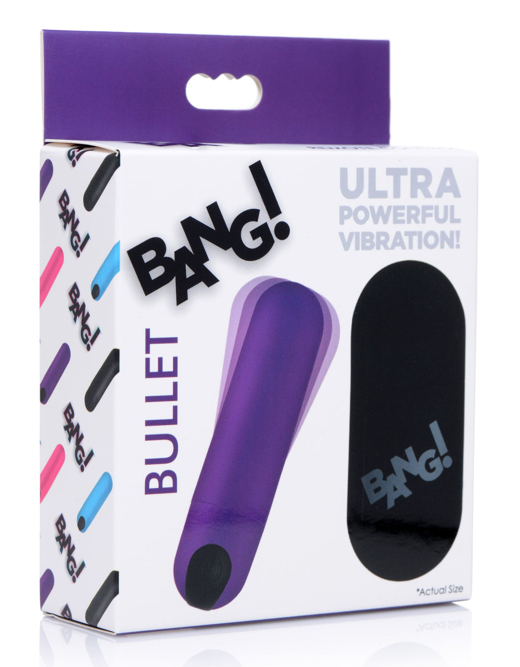 Bang Vibrating Bullet with Remote Control-Purple