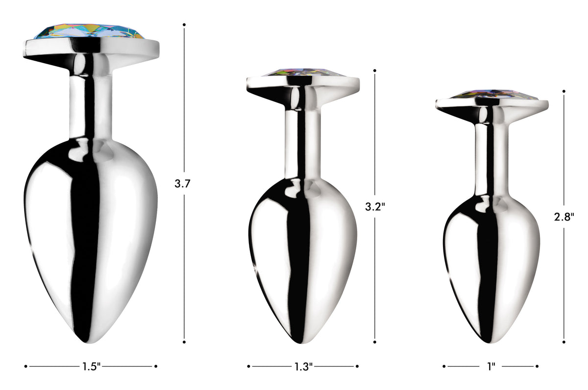 Booty Sparks Rainbow Prism Gem Anal Plug-Medium