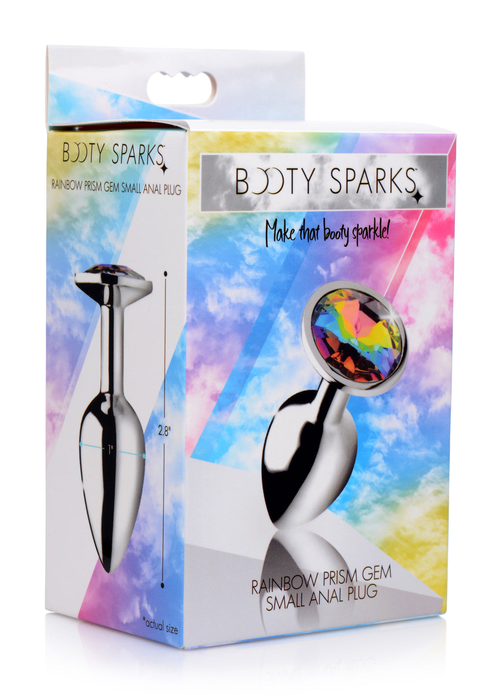 Booty Sparks Rainbow Prism Gem Anal Plug-Small