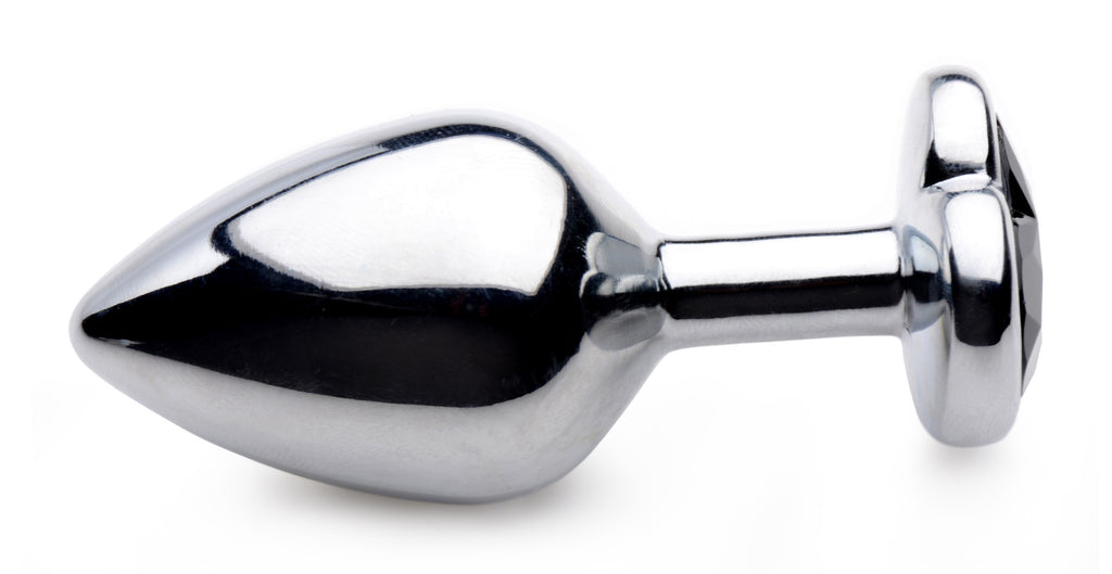 Booty Sparks Black Heart Gem Anal Plug-Medium