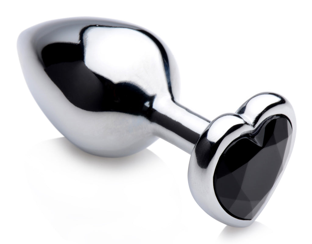Booty Sparks Black Heart Gem Anal Plug-Medium