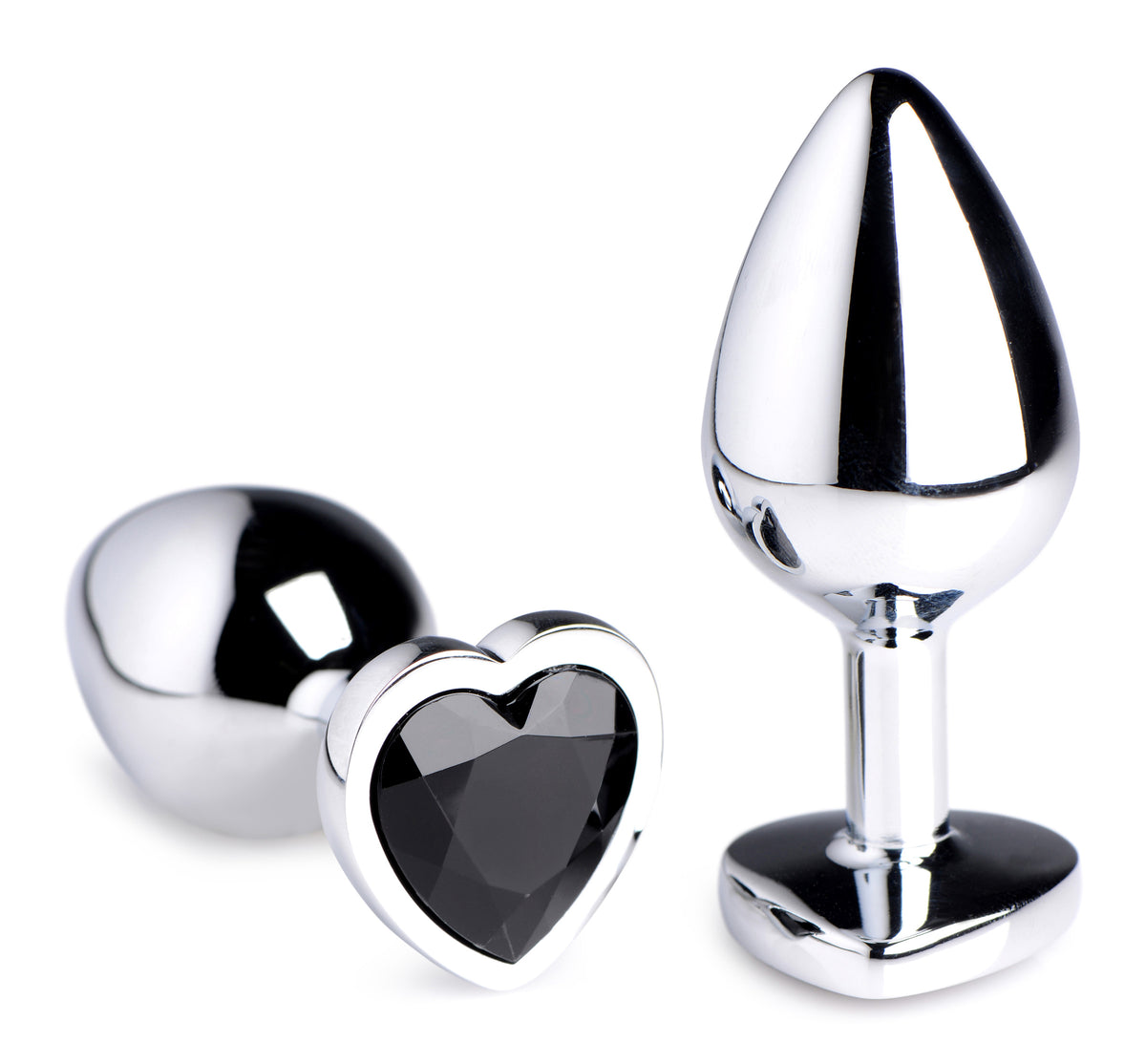 Booty Sparks Black Heart Gem Anal Plug-Medium