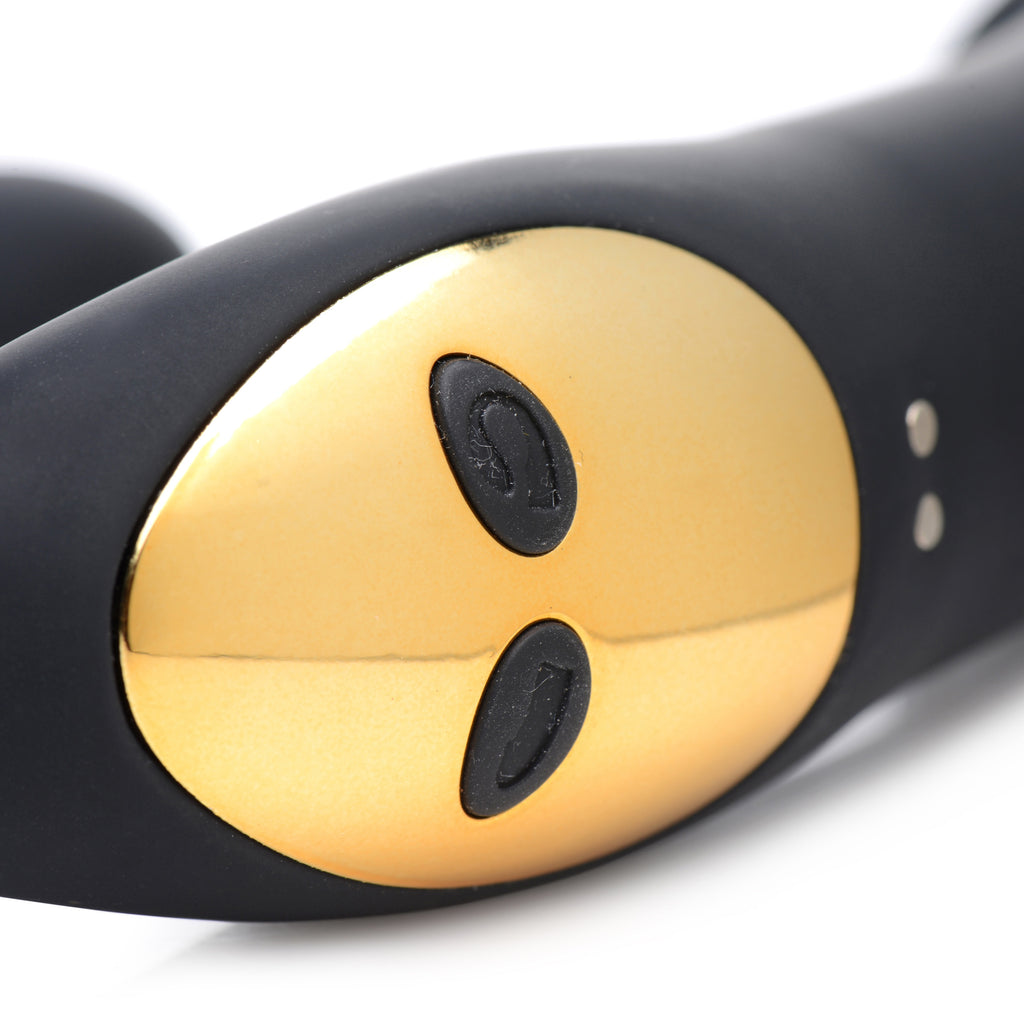 Inmi 10x Pleasure Pose Come Hither Silicone Vibrator with Poseable Clit Stim