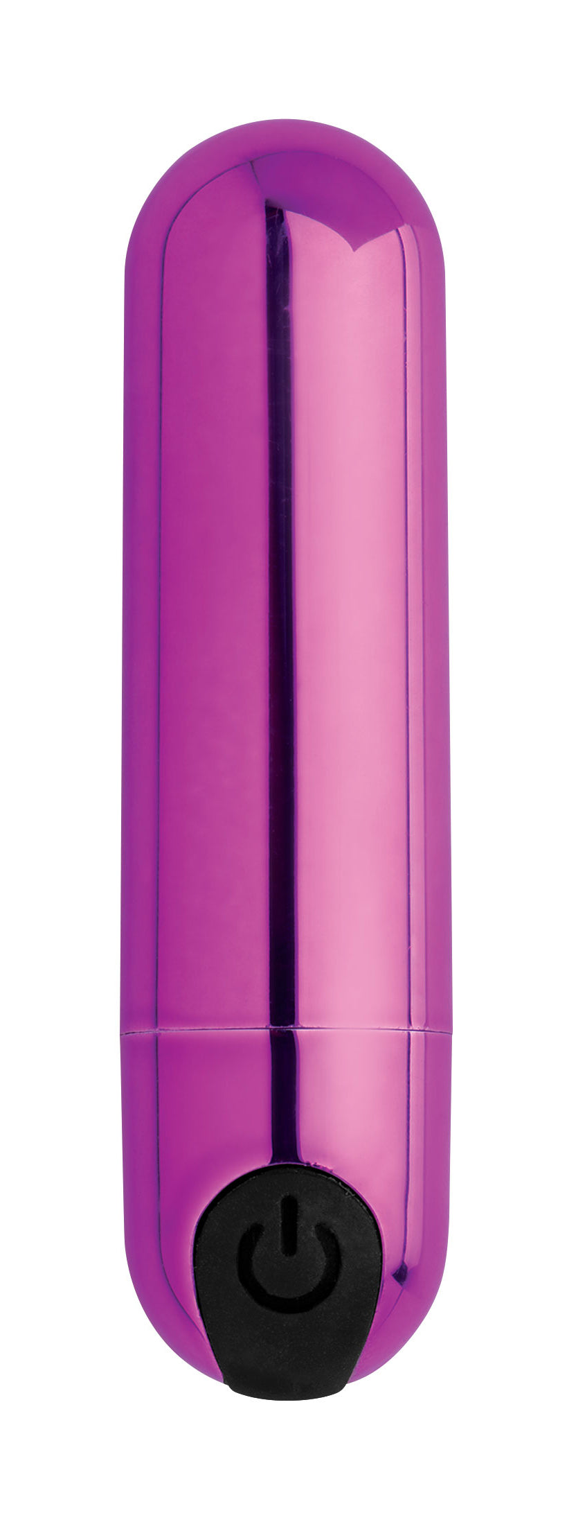 Bang! 10X Rechargeable Vibrating Metallic Bullet-Purple