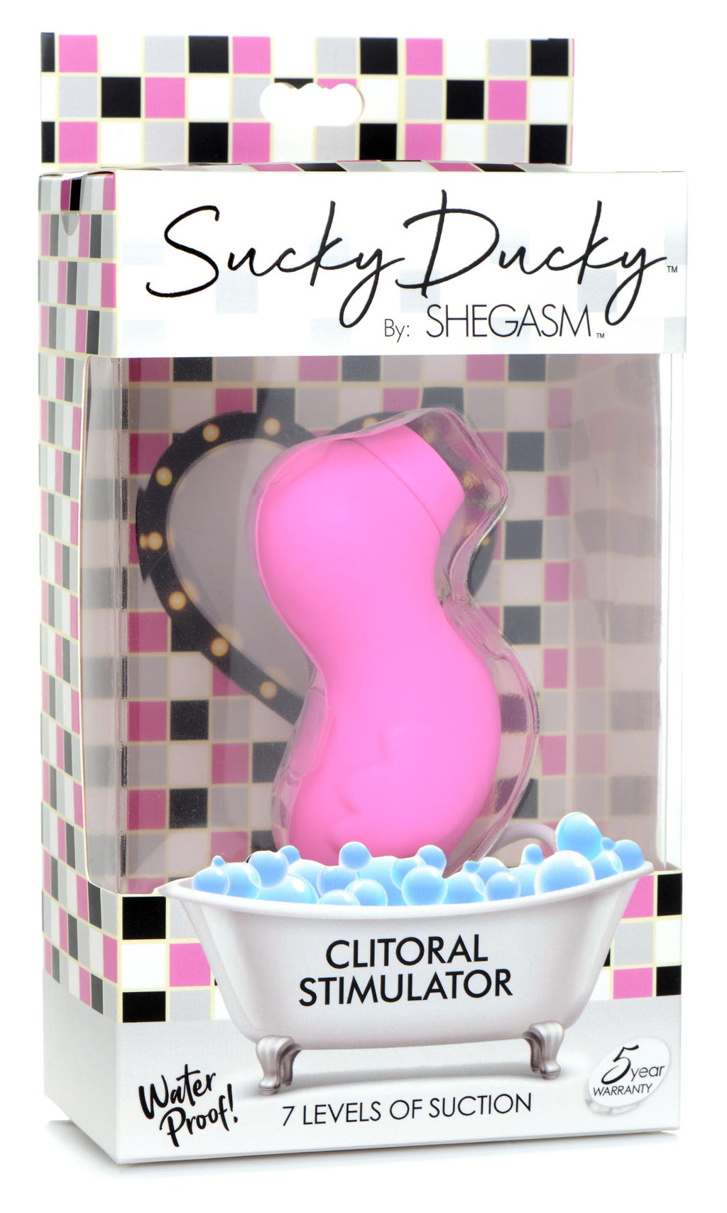 Shegasm Sucky Ducky 7x Clitoral Stimulator-Pink