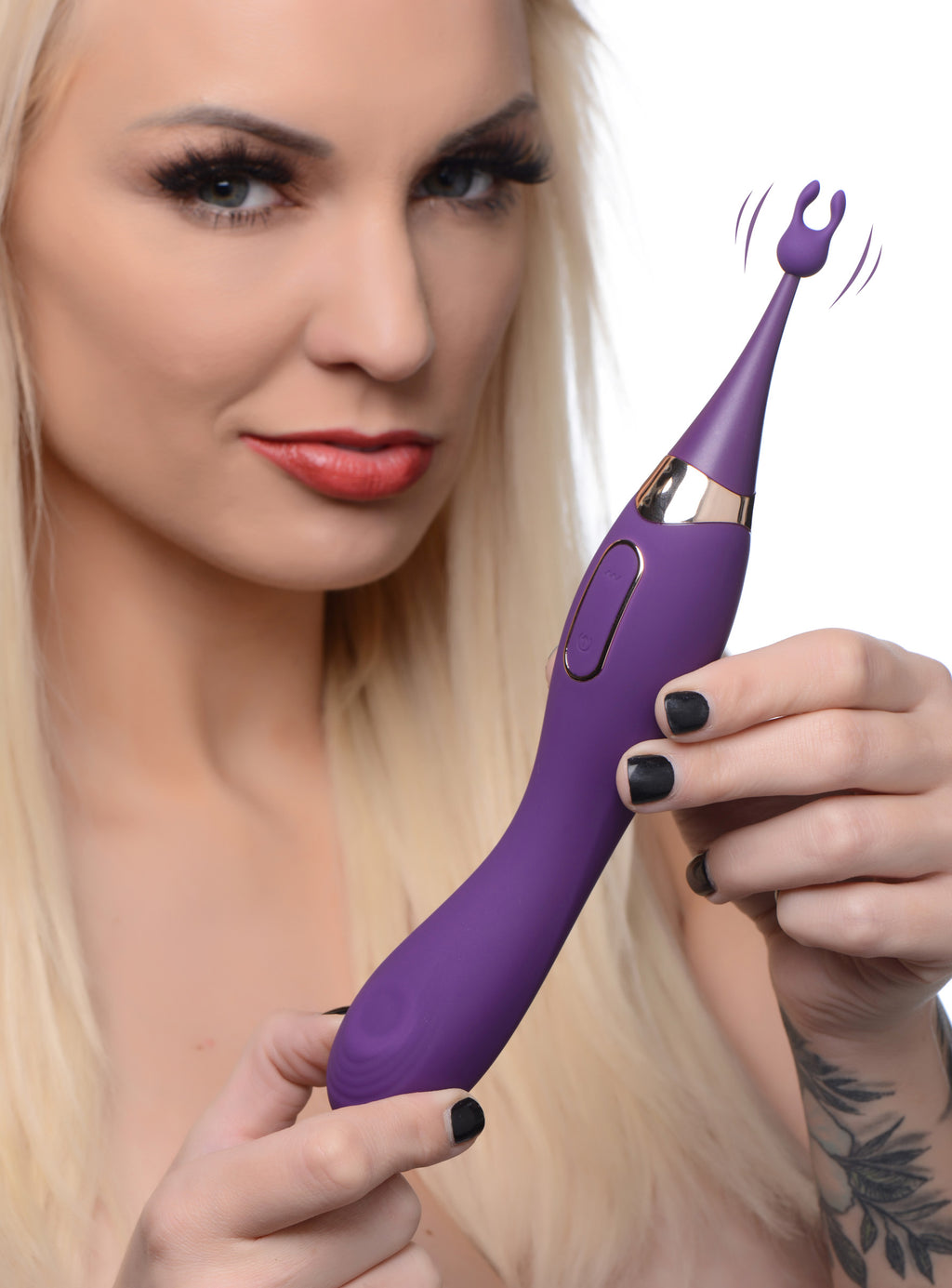 Pulsing G-spot Pinpoint Silicone Vibrator with Attachments