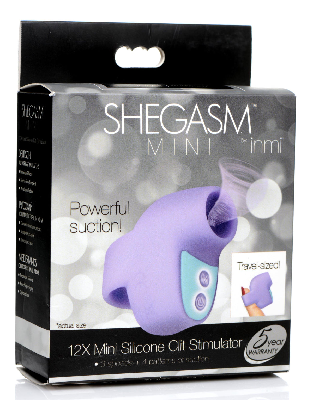 Shegasm Mini 12X Mini Silicone Clit Stimulator-Purple